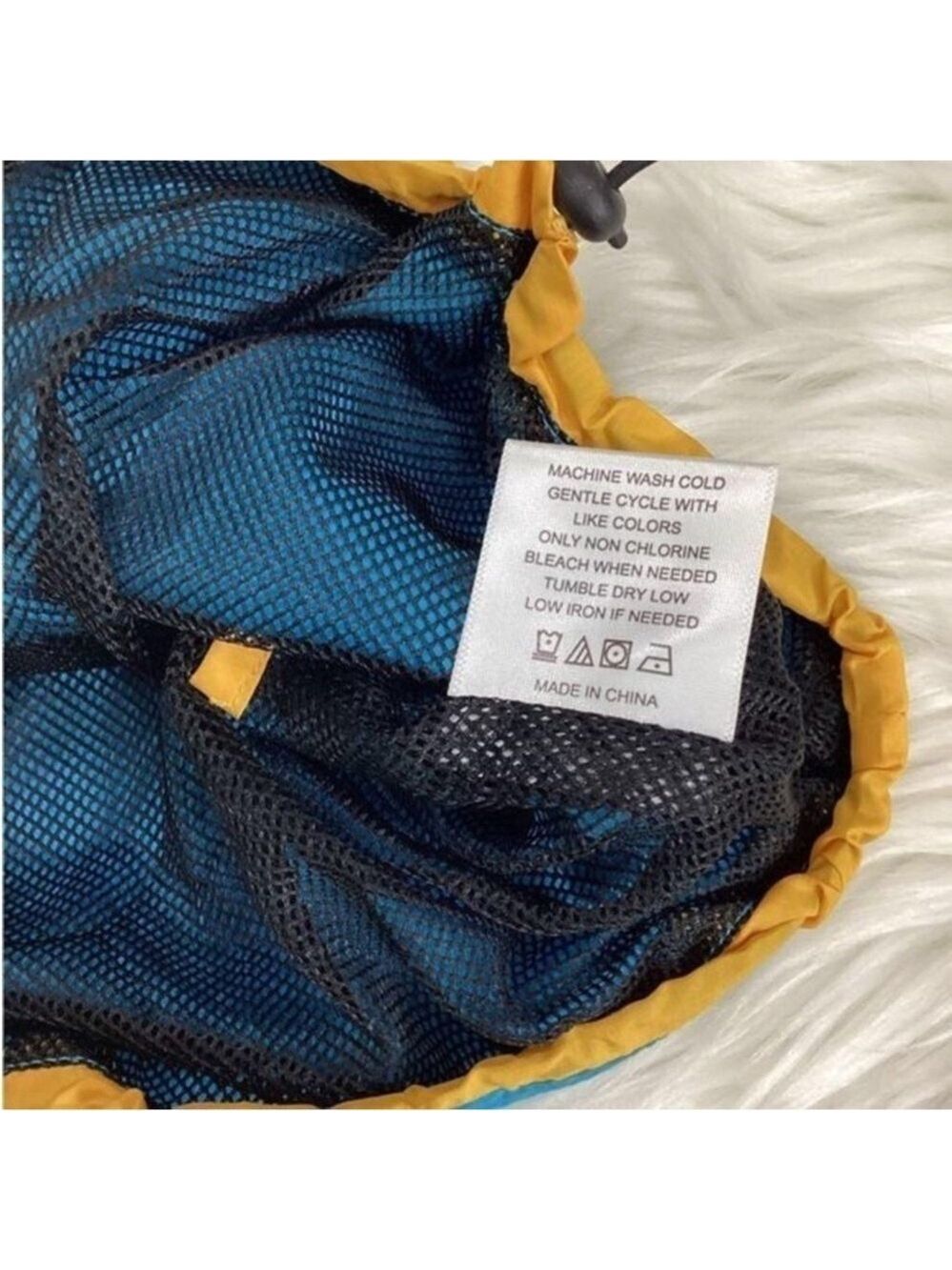 PSK Collective Blue Gold Colorblock Scoopneck Bra Top Drawstring Hem XXL NWT - Picture 9 of 14
